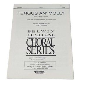 Belwin Celtic Songs Vijay Singh Sheet Music TTBB Fergus An Molly Finnan Haddie